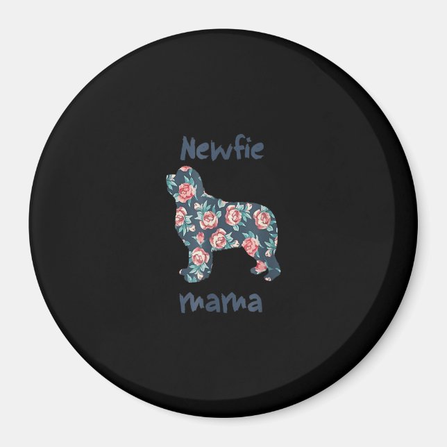 Newfie mama | newfoundland dog mom present magnet (Front)