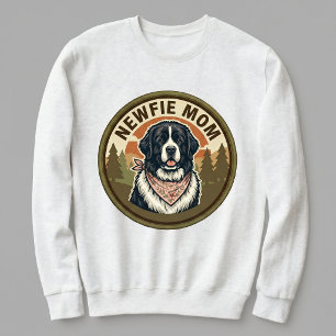 Newfie Mom Crewneck Newfoundland Dog Mom Gift Sweatshirt