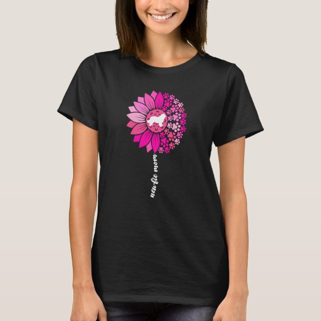 Newfie Mom For Women Newfy Newfoundland Dog Mom Su T-Shirt (Front)
