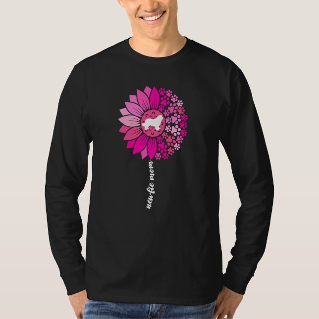 Newfie Mom For Women Newfy Newfoundland Dog Mom Su T-Shirt (Front)