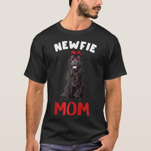 Newfie Mom Mama Newfoundland Mom Dog Lover Owner F T_Shirt