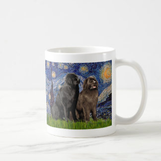 Newfie Pair - Starry Night Coffee Mug