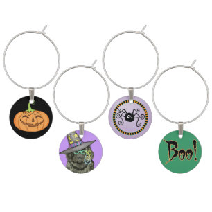 Newfie Witch Wine Charm