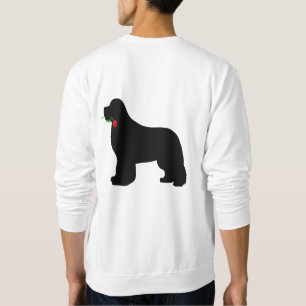 Newfie with Rose Sweatshirt
