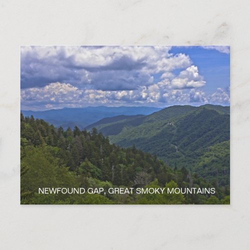 Newfound Gap Great Smoky Mountains National Park Postcard