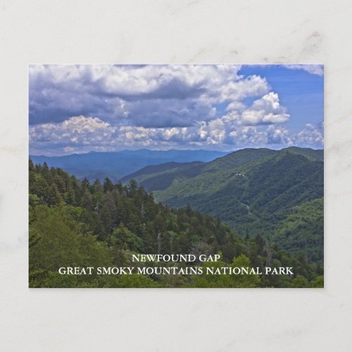 Newfound Gap Great Smoky Mountains NP Postcard