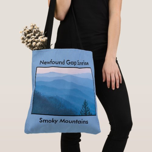 Newfound Gap Smoky Mountain Travel Photography Tote Bag