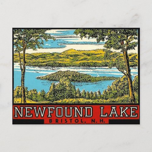 Newfound Lake Bristol New Hampshire Travel  Postcard