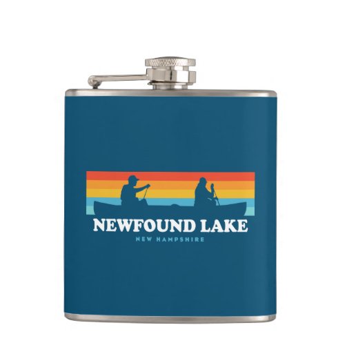 Newfound Lake New Hampshire Canoe Flask
