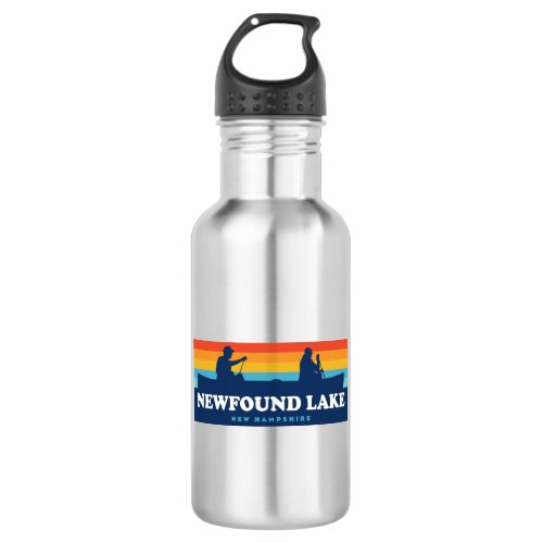 Newfound Lake New Hampshire Canoe Stainless Steel Water Bottle