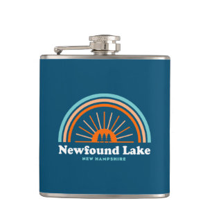 Newfound Lake New Hampshire Rainbow Flask