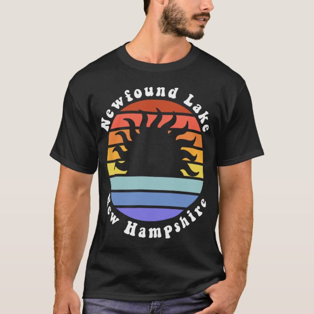 Newfound Lake New Hampshire Sunrise Family Vacatio T-Shirt (Front)