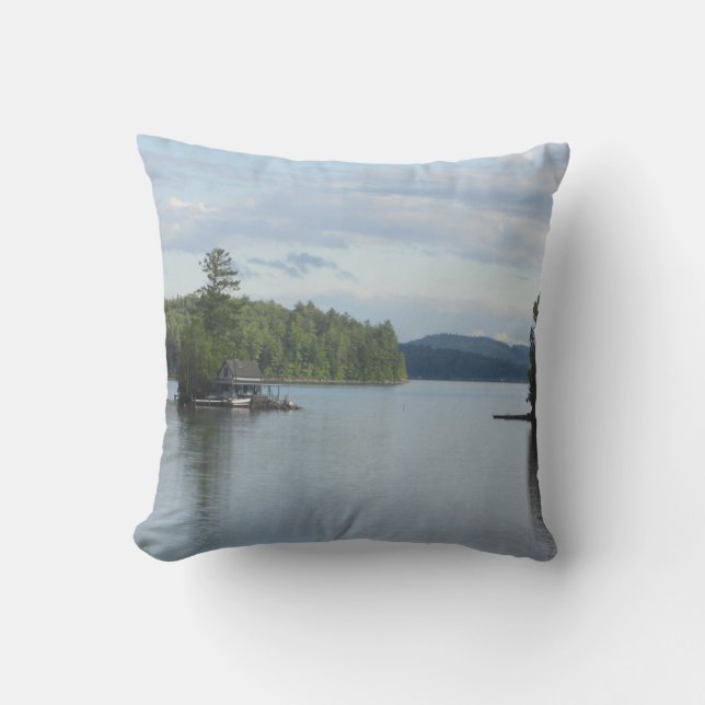 Newfound Lake Throw Pillow (Front)