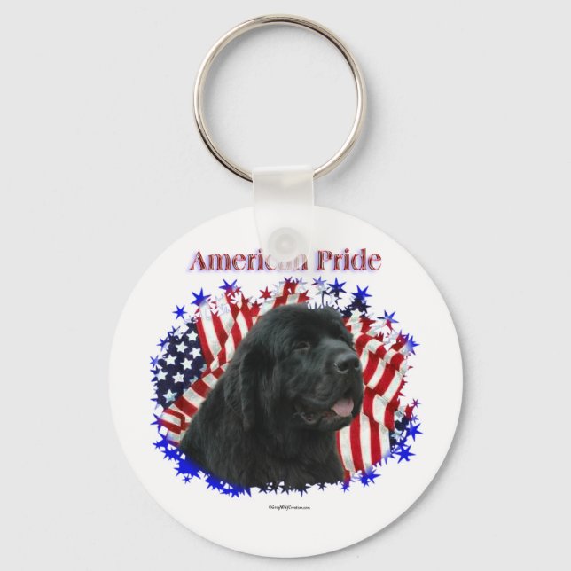 Newfoundland American Pride Keychain (Front)