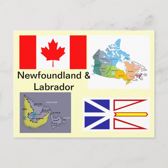 Newfoundland and Labrador Canada Postcard (Front)