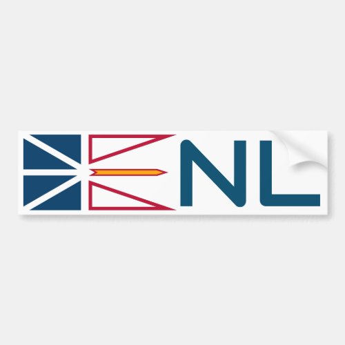 Newfoundland and Labrador flag Bumper Sticker