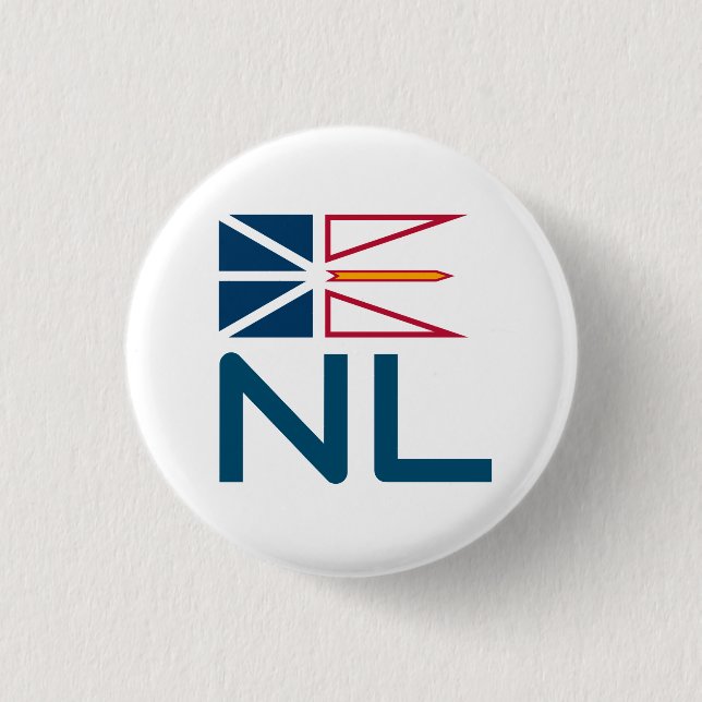 Newfoundland and Labrador flag Button (Front)
