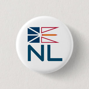 Newfoundland and Labrador flag Button
