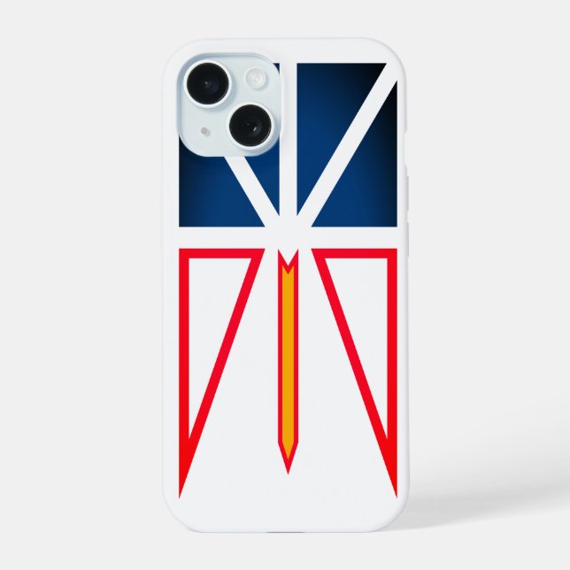 Newfoundland and Labrador flag Iphone Case (Back)