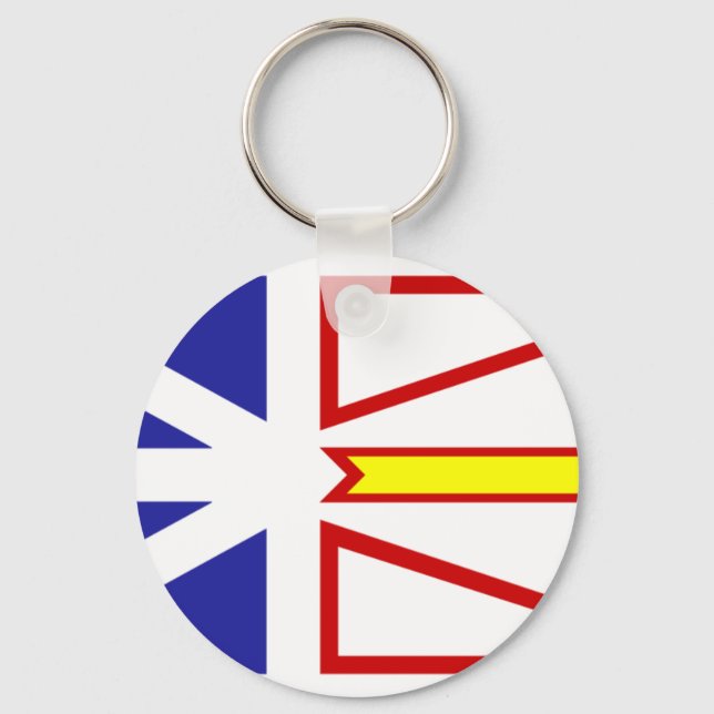 Newfoundland And Labrador flag Keychain (Front)