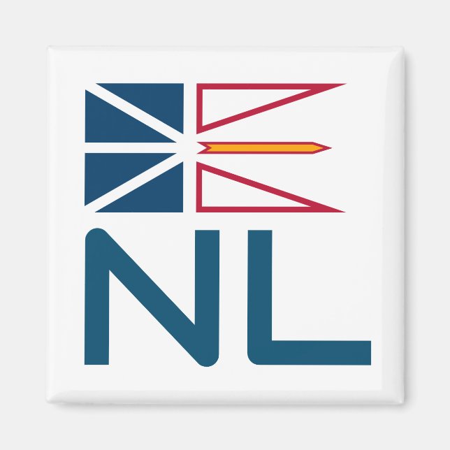 Newfoundland and Labrador flag Magnet (Front)