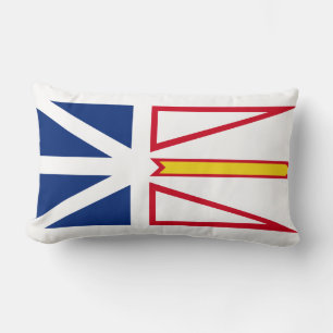 Newfoundland and Labrador flag Throw Pillow