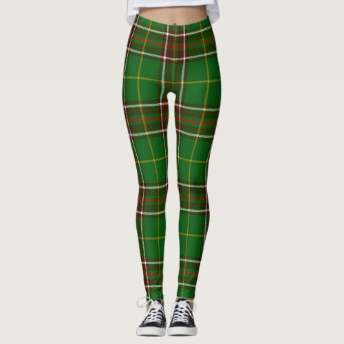 Newfoundland and Labrador tartan plaid Leggings