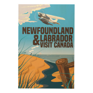 Newfoundland and Labrador travel poster