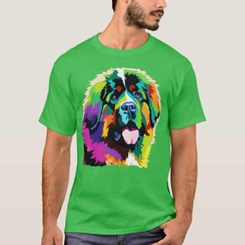 Newfoundland Art Dog Lover Gifts 1 T_Shirt