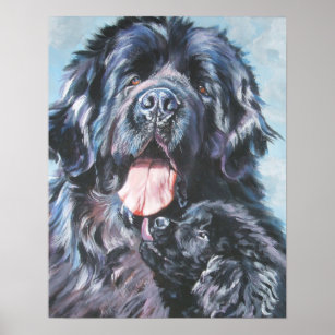 Newfoundland Dog Art & Wall Décor | Zazzle