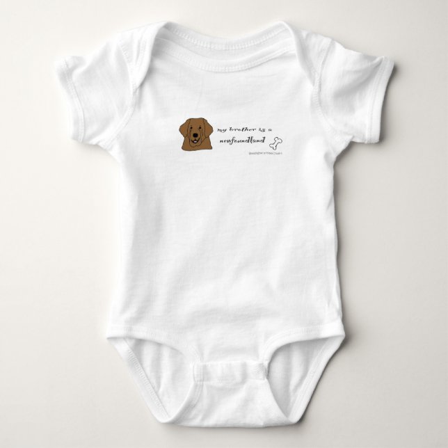 newfoundland baby bodysuit (Front)