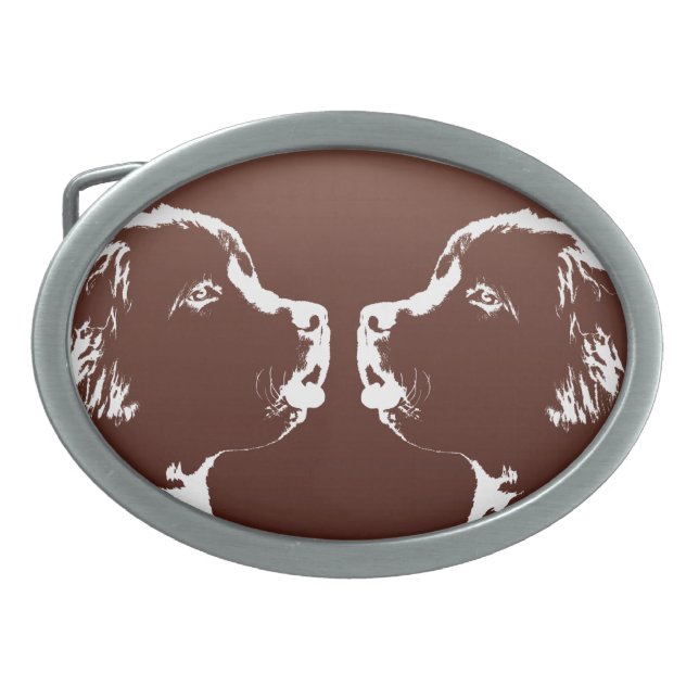Newfoundland Belt Buckle Newfoundland Puppy Buckle (Front)