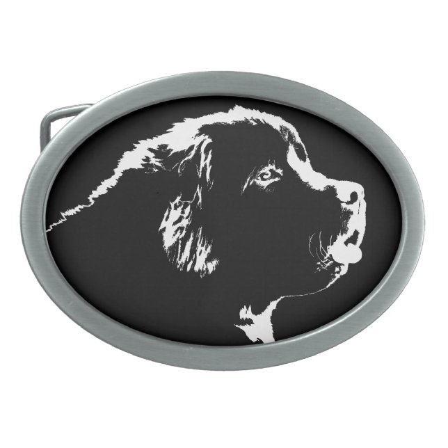 Newfoundland Belt Buckle Newfoundland Puppy Buckle (Front)