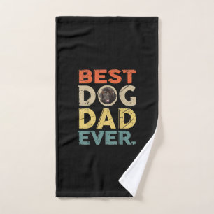 Newfoundland best dog dad ever gifts hand towel