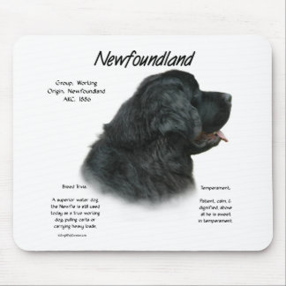 Newfoundland (Black) History Design Mouse Pad
