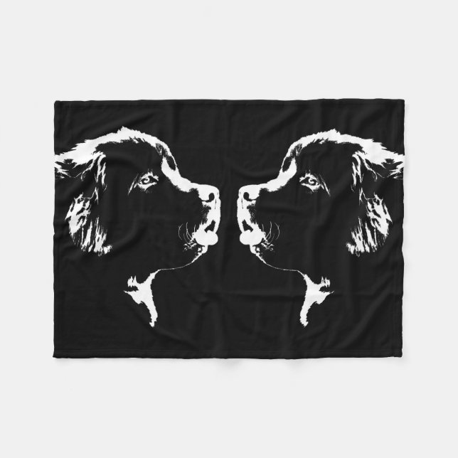 Newfoundland Blanket Newfoundland Puppy Blanket (Front (Horizontal))