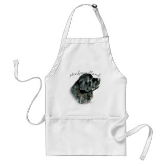 Newfoundland (blk) Dad 2 Adult Apron