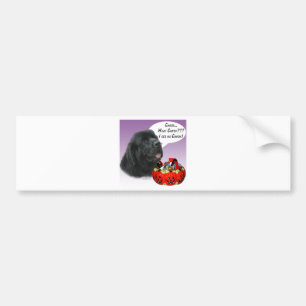 Newfoundland (blk) Halloween Candy Bumper Sticker