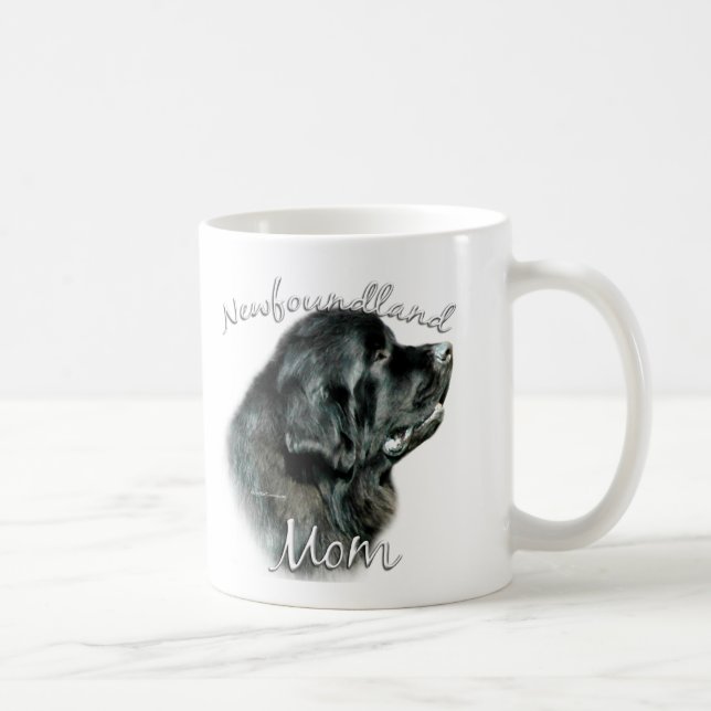 Newfoundland (blk) Mom 2 Coffee Mug (Right)