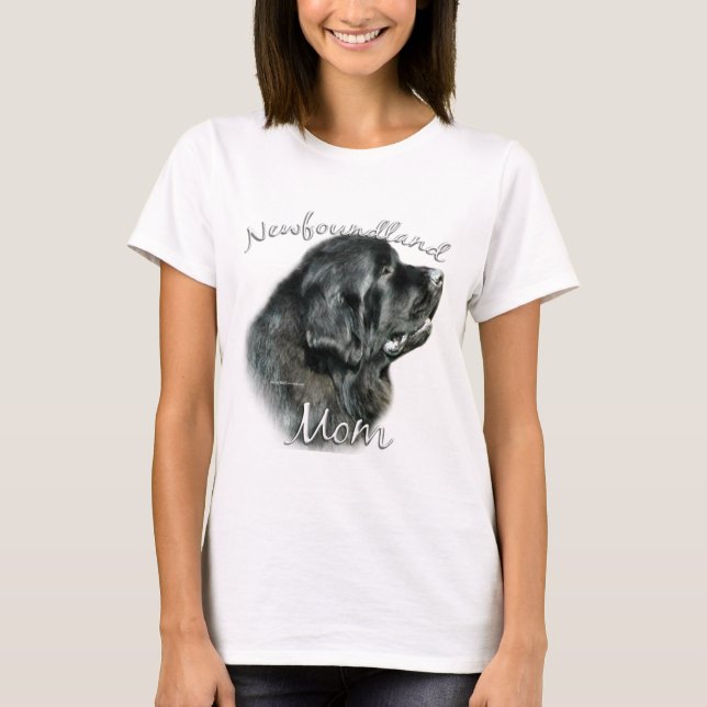 Newfoundland (blk) Mom 2 T-Shirt (Front)