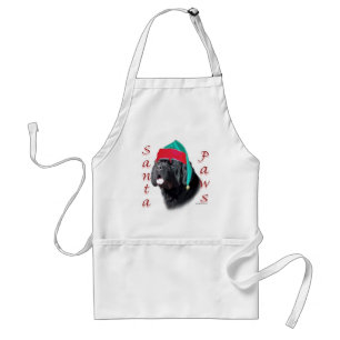 Newfoundland (blk) Santa Paws Adult Apron