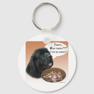 Newfoundland (blk) Turkey Keychain