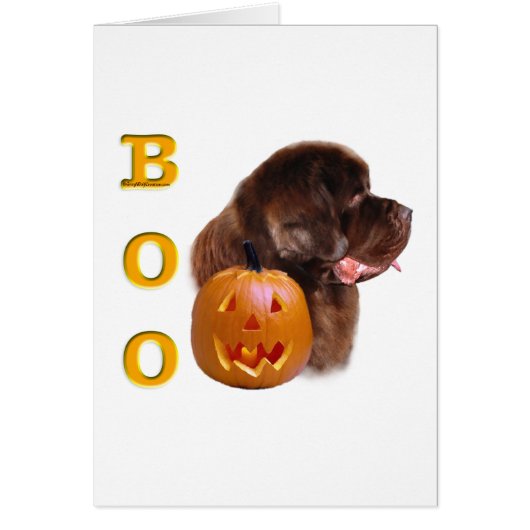 Newfoundland (brown) Boo Cards (Front)