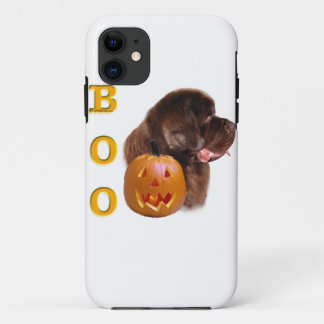 Newfoundland Brown Halloween BOO iPhone 11 Case