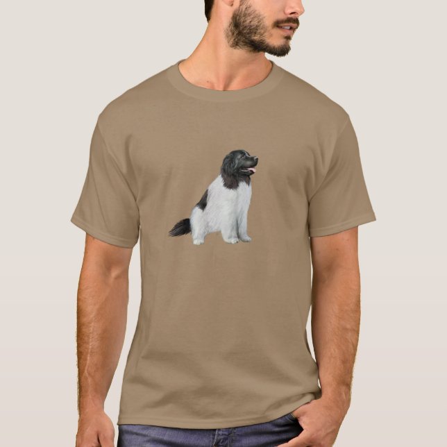 Newfoundland  (C) - Landseer #1 T-Shirt (Front)