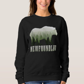 Newfoundland Canada Bear Vintage Hiking Nature Can Sweatshirt
