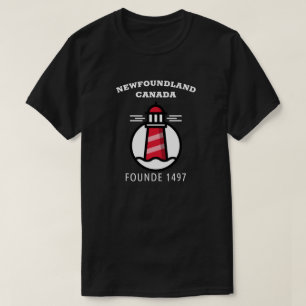Newfoundland Canada founde 1497 Lighthouse T-Shirt