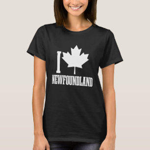 Newfoundland Canada Maple Leaf Red Canadian Flag P T-Shirt