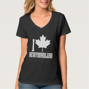 Newfoundland Canada Maple Leaf Red Canadian Flag P T-Shirt