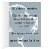 Newfoundland Card Custom Newfoundland Dog Card (Inside (Right))